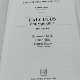 calculus英文原版微积分