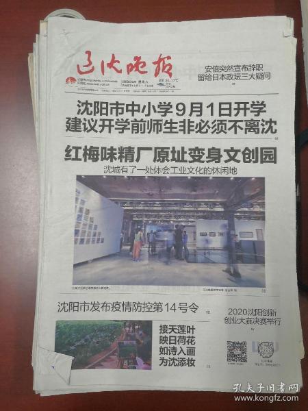 辽宁辽沈晚报2020年8月29日