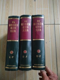 新帕尔格雷夫经济学大辞典(2，3，4，缺1)共三册
