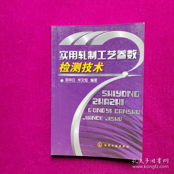 实用轧制工艺参数检测技术 郑申白 牟文恒著 化学工业出版社