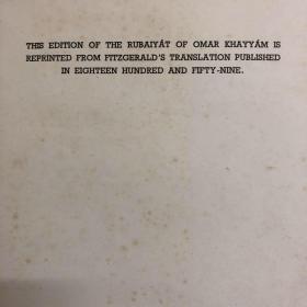 限量珍稀本 :《鲁拜集》E.A.Cox插图及其装饰设计 The Rubaiyat of Omar Khayyam