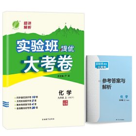 2020年秋 初中化学实验班提优大考卷九年级上册 沪教版 春雨教育化学九年级上册SHJY版 江苏专用严军9787555360049吉林教育出版社