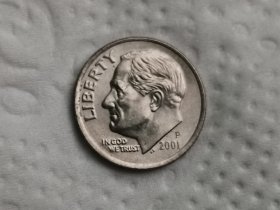 美国01年硬币