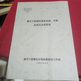 资料 黄河下游滩区基本性质 功能及相互关系研究