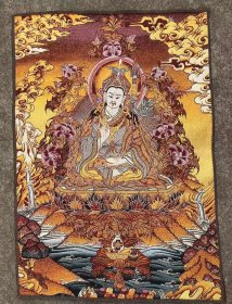 莲花生大士唐卡刺绣【4】
