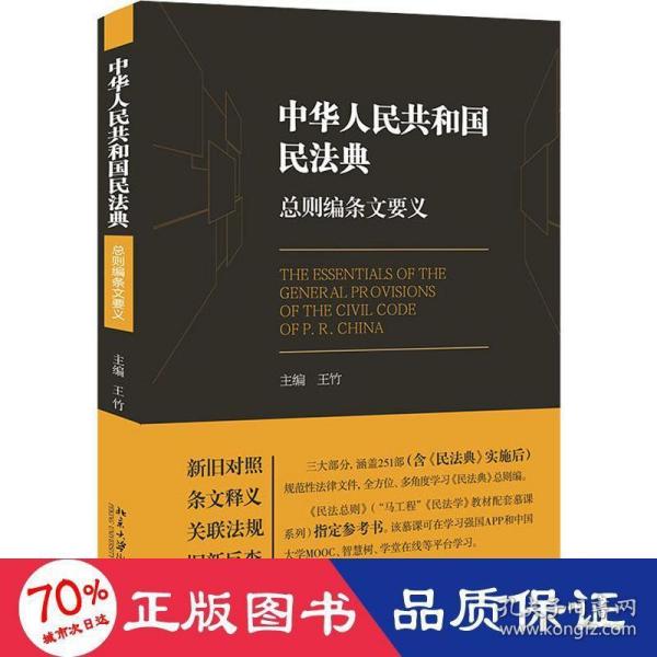 《中华人民共和国民法典》总则编条文要义