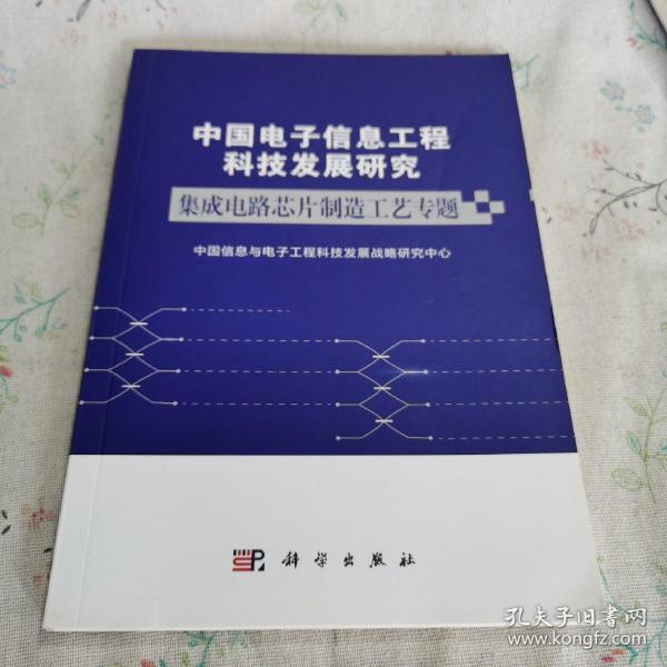 中国电子信息工程科技发展研究集成电路芯片制造工艺专题