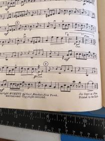 美国发货 约1930年代管弦乐谱Carl Fisher progressive Orchestra Folio