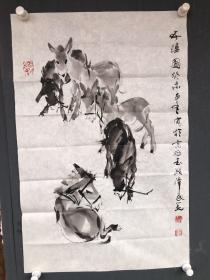 苏民范军事博物馆画家，一九三七年生，研习国画50余年。抗美援朝入伍，一直在部队做美术工作。一九五九年筹建军博，任美术设计军事博物馆画家，研习国画近50年，主画动物，擅写墨驴。早年和黄胄大师共事，曾受其面教、指点，受益终生。同时受到高虹、何孔德、彭彬、程允贤、李铎、郑洪流等艺术家的指导和帮助。其画作注重意境，追求神韵，着意笔墨表现，简