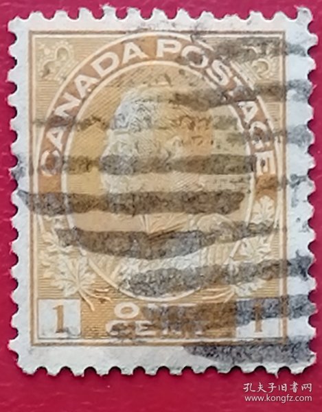 加拿大邮票 1912-1925年 乔治五世 18-2 信销（1865年6月3日—1936年1月20日），爱德华七世次子。大不列颠及爱尔兰联合王国国王及印度皇帝（1910年—1936年在位），温莎王朝的开创者。德国皇帝威廉二世的表弟，同时是俄国沙皇尼古拉二世的表哥，伊丽莎白二世的祖父。别名水手国王。集邮是他经久不衰的一种爱好，1921年乔治五世被列入“卓越集邮家名册”之首。