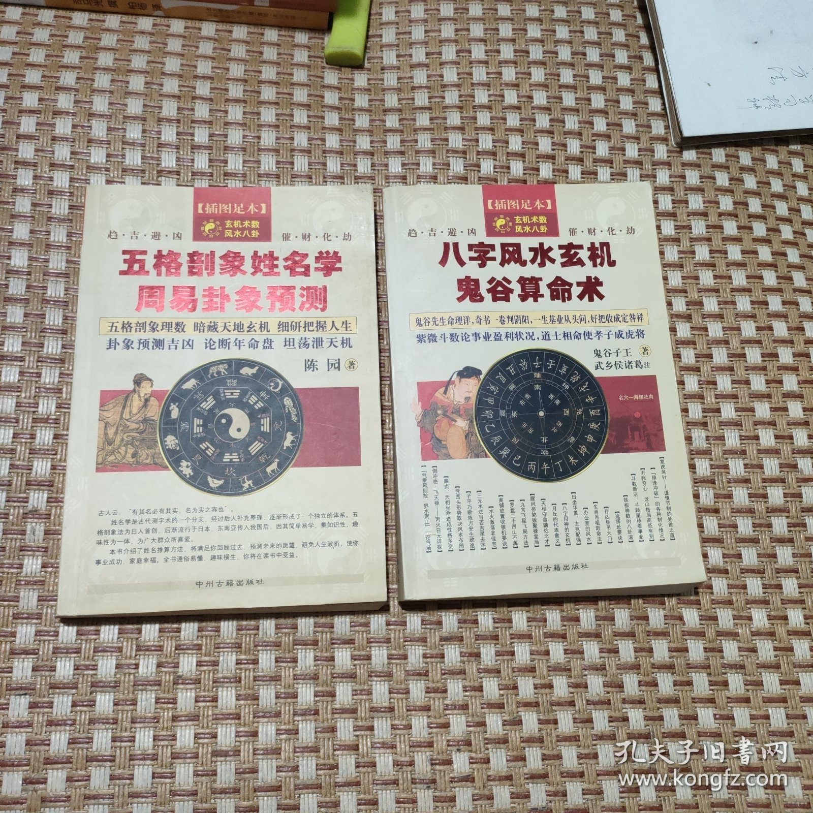 鬼谷算命术+周易卦象预测 玄机术数风水八卦丛书 两本合售