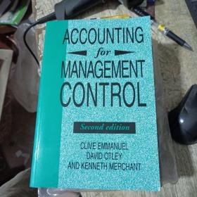 Accounting For Management Control（外文原版 管理控制会计）第二版