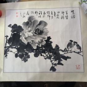 花鸟画 46*55厘米已裱