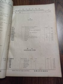 民国上海中英大药房总行市价表1933年，The anglo-chinese dispensary Co. LTD.