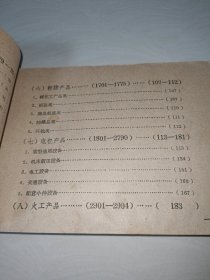 中央统一分配物资订货目录（冶金产品、燃料、化工产品、建筑材料、森工产品、轻纺产品、电机产品、火工产品）