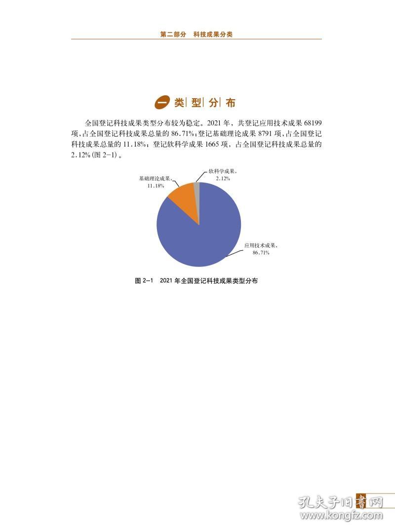 全新正版 2021年全国科技成果统计年度报告 科学技术部火炬高技术产业开发中心 9787518997930 科学技术文献出版社