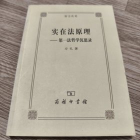 实在法原理:第一法哲学沉思录