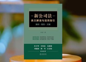 新公司法条文解读与适用指引  案例·规则·文献   法律出版社