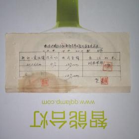 1953年，伍佑供销合作社干部培养及福利基金提成表