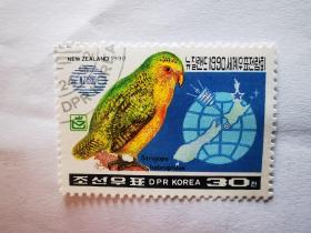 朝鲜邮票小鸟
