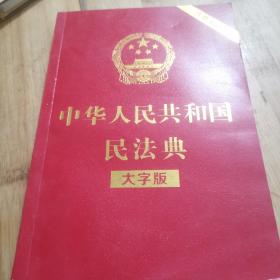 中华人民共和国民法典（大字版32开大字条旨红皮烫金）2020年6月新版