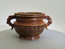 古董  古玩收藏  铜器  铜香炉  罐炉
​尺寸长宽高:16.5/11.5/9厘米   重量:2.4斤
