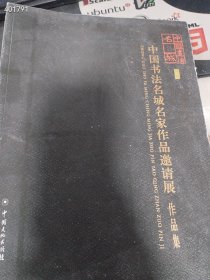 一本库存 中国书法名城名家邀请展作品集（品相如图旧书）特价