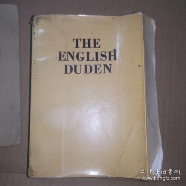 《THE ENGLISH DUDEN》〔大杜登英语图解词典〕（A dictionary。）