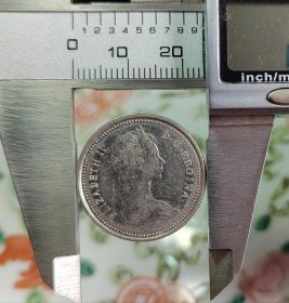 加拿大25分硬币1981年，永久保真