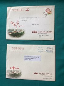 中国工程院院士金属材料专家胡壮麒寄友人贺卡一组