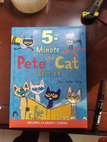 英文原版 Pete the Cat: 5-Minute Pete the Cat Stories皮特猫5分钟故事集 精装绘本 12个故事 英文版 进口英语原版书籍