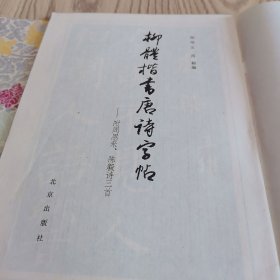 柳体楷书间架结构习字帖 颜体多宝塔标准习字贴