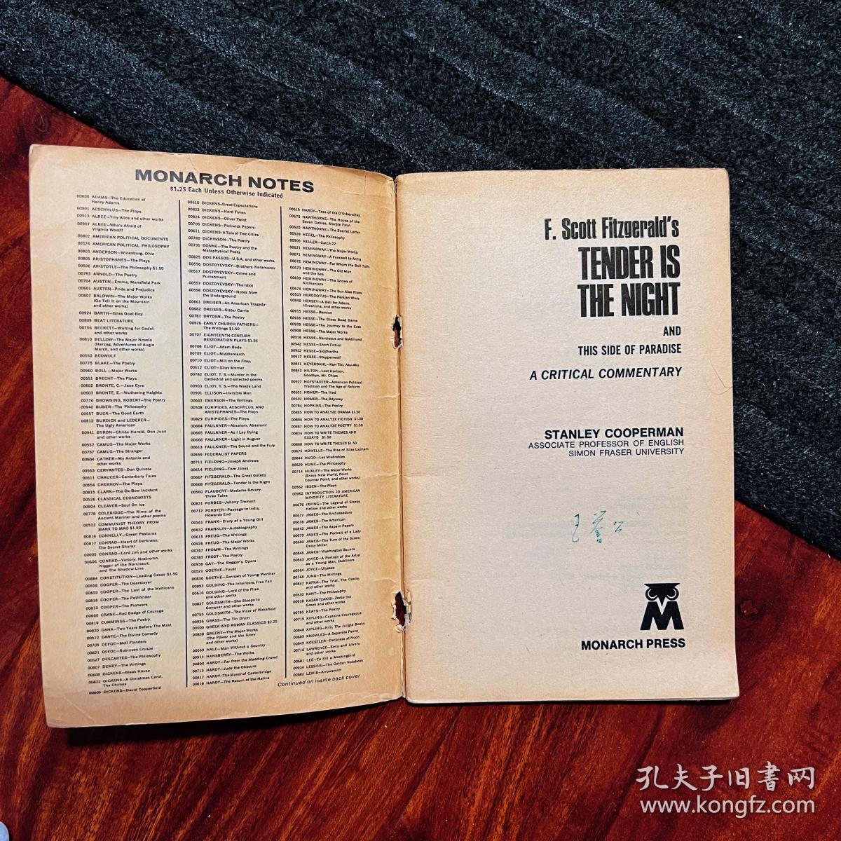 夜色温柔Tender Is the Night（美1965年版）/弗朗西斯·斯科特·菲茨杰拉德Francis Scott Fitzgerald