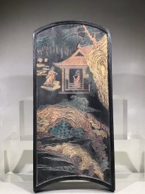 正宗徽州老墨墨宝，重约591g，22.5×10.4×1.9cm。可以用的老墨