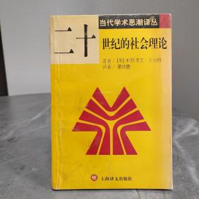 二十世纪的社会理论/当代学术思潮译丛