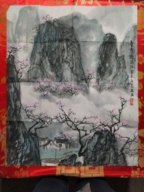 著名画家光胜 中国江山多娇 画一幅 68/55厘米