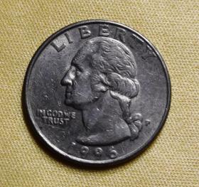 美国硬币1996年25分