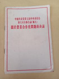 中国共产党第七届中央委员会第六次全体会议(扩大)关于农业合作化问题的决议