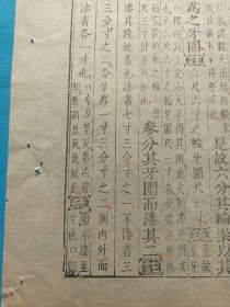 古籍散页《周礼疏》一页，编号19，明版明印汲古阁刊本，页面展开尺寸：31.5*25厘米，这是一张古籍散页原页，不是一本书，轻微破损，本店所有作品全都是实售价格，不议价不包邮，看好直接下单即可，选好作品后统一付款，一百件之内自动合并邮资。