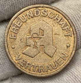 铜章 FREUNDSCHAFT VERTRAUEN KONSTABLER TALER 23mm