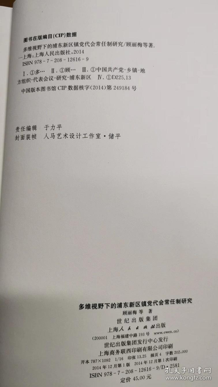 多维视野下的浦东新区镇党代会常任制研究