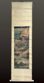 清代杨伯润（1837年-1911年），别号茶禅居士、南湖，浙江嘉兴人，海上画派名家之一。