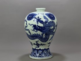 明宣德青花龙纹梅瓶 古玩古董古瓷器老货收藏7