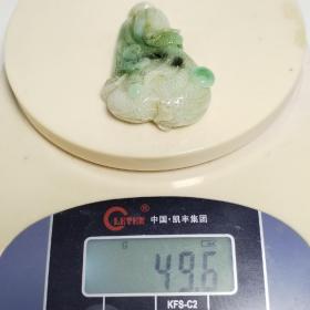 老翡翠白菜挂件