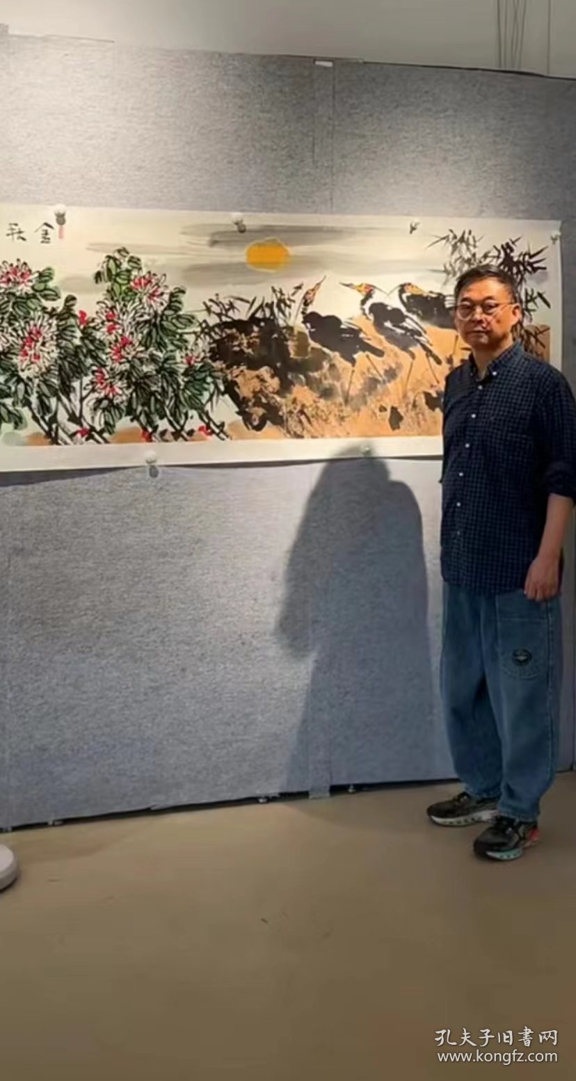 中美协刘继红 11平尺精品 中美协名家中的名家，大师级大画家，中国大写意领军人物之父，中美协大画家刘继红是清华大学中国画高研班教授，不二轩出品顺丰包邮。。