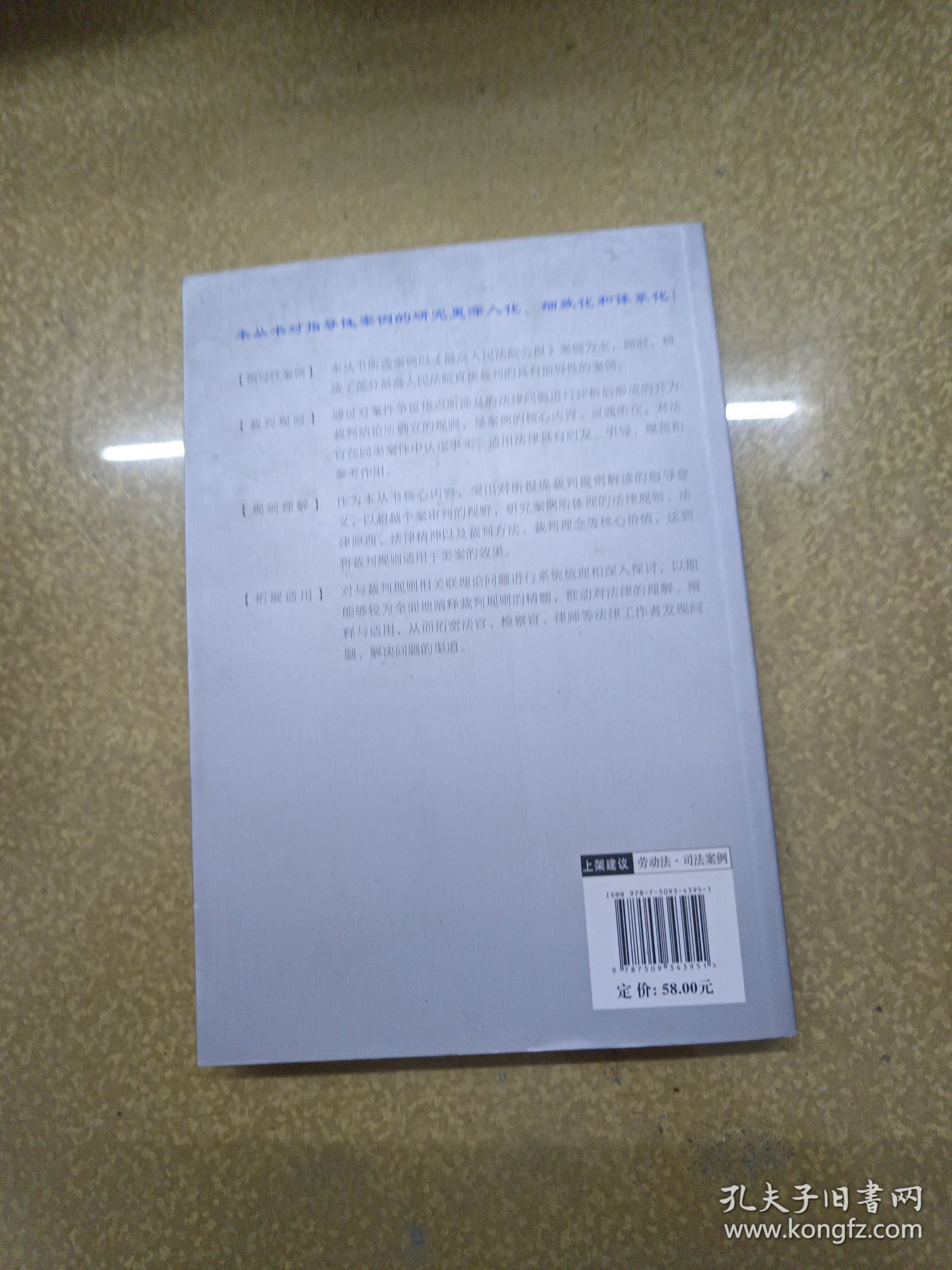 最高人民法院指导性案例裁判规则理解与适用·劳动争议卷【一版一印】