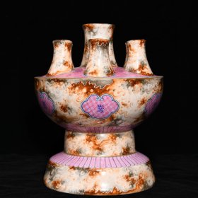 《精品放漏》乾隆七孔瓶——清代瓷器收藏