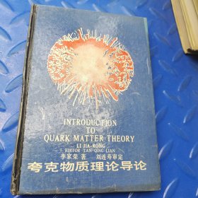 夸克物質(zhì)理論導(dǎo)論正版精裝一版一印