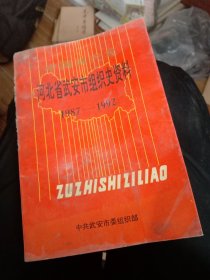 中国共产党河北省武安市组织史资料:1987～1992