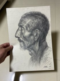 西安建筑科技大学艺术学院老师李德嘉素描人物9张附出版物参考，不赠送